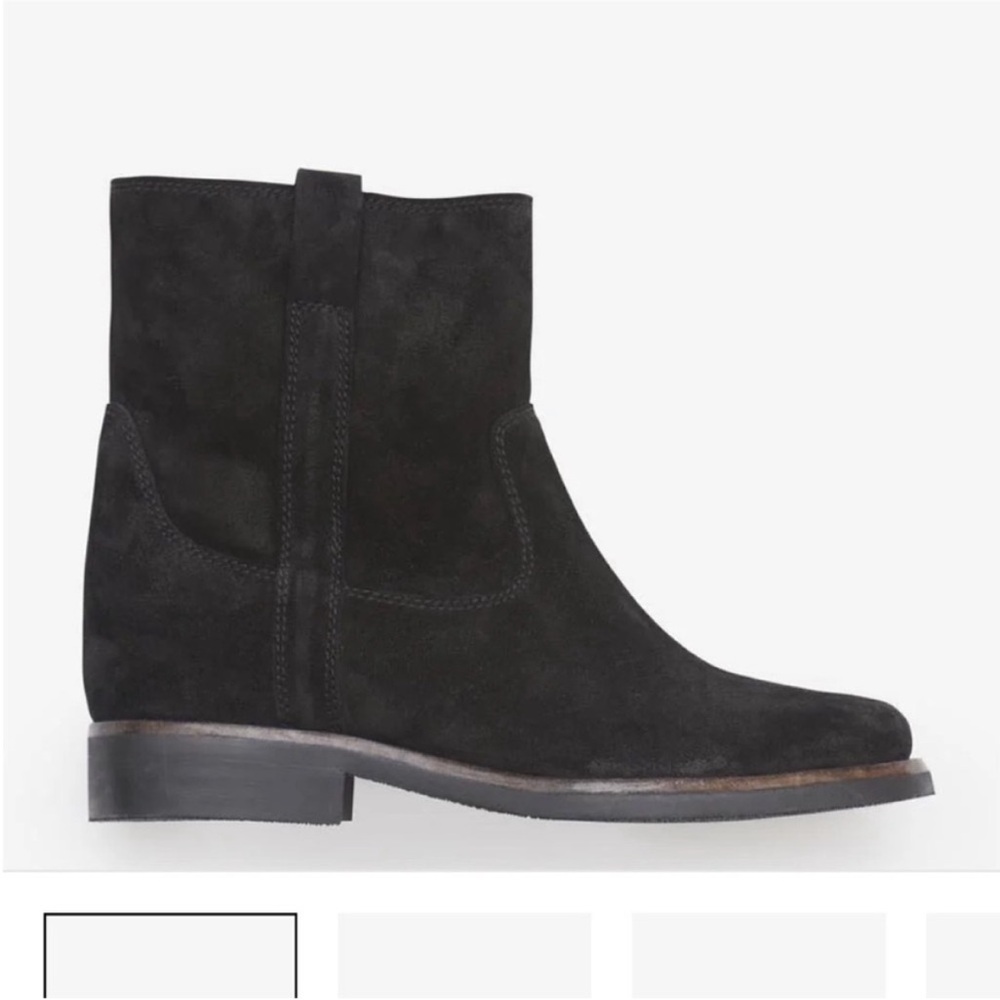 Isabel Marant Black Suede Ankle Booties